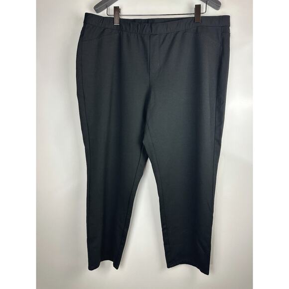 J. Jill Ponte Slim Leg Pull On Pants Stretch Elastic Waist Women's Plus Size 3X - Picture 2 of 9